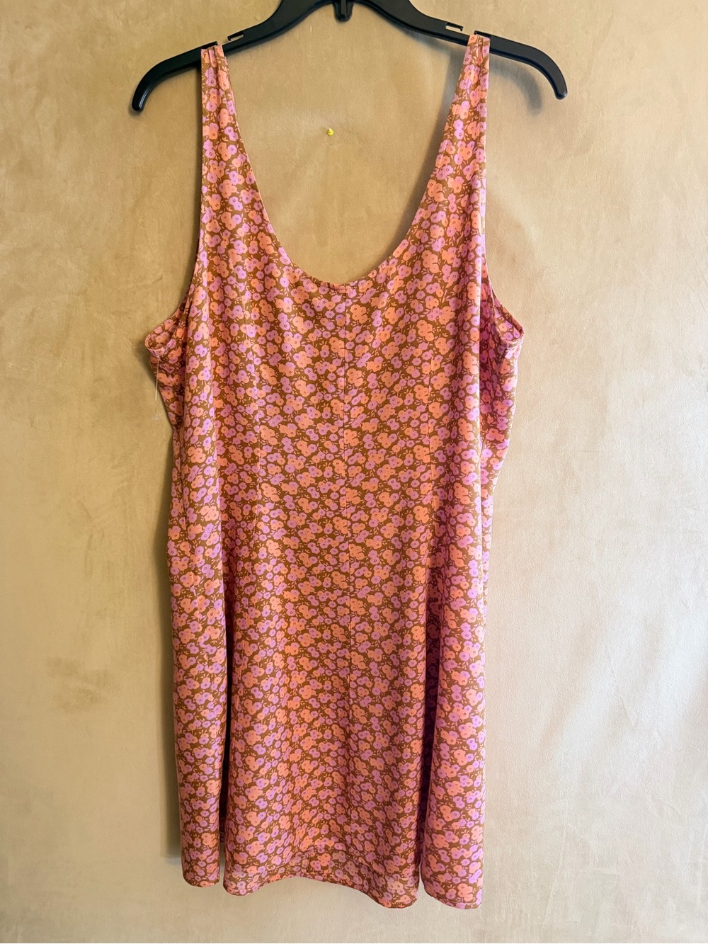 bp Pink Floral Button-Front Slip Dress - Picture 2 of 4